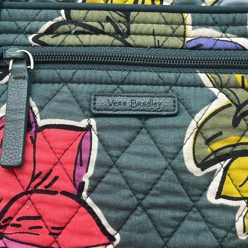 Vera Bradley Hipster Falling Flowers Quilted Crossbody Bag - Picture 4 of 6